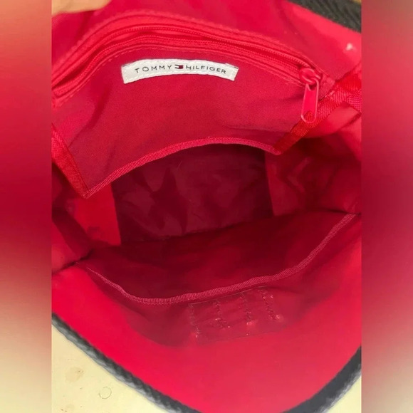 Tommy Hilfiger Vintage 90s Red Blue Mini Messenger Crossbody Bag - Picture 8 of 11
